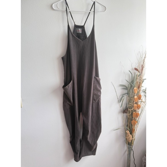 FP Movement Pants - FP Movement Hot Shot XS Washed Black Slouchy Dropped Jumpsuit oversized